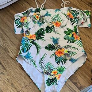 Tropical Floral One-Piece Swimsuit